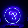 Share Button Blue Neon Sign