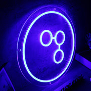 Share Button Blue Neon Sign