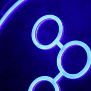 Share Button Blue Neon Sign