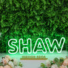 Shaw Green Neon Sign