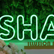 Shaw Green Neon Sign