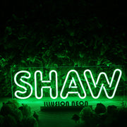 Shaw Green Neon Sign