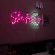 She Dreams Neon Sign