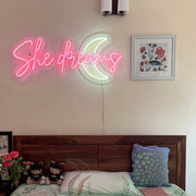 She Dreams Neon Sign