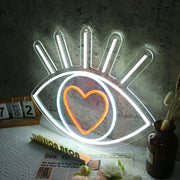 Shining Eye In Love Neon Sign