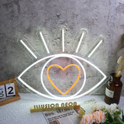 Shining Eye In Love Neon Sign