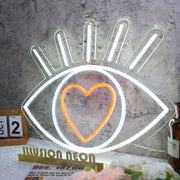 Shining Eye In Love Neon Sign