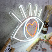 Shining Eye In Love Neon Sign