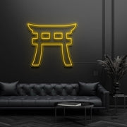 Shinto Torii Gate Symbol Neon Sign