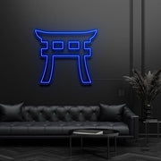 Shinto Torii Gate Symbol Neon Sign