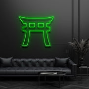 Shinto Torii Gate Symbol Neon Sign