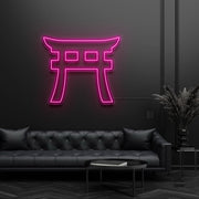 Shinto Torii Gate Symbol Neon Sign