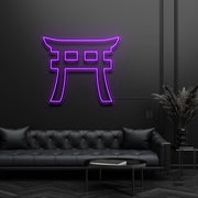 Shinto Torii Gate Symbol Neon Sign