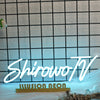 Shirowo TV Blue Neon Sign