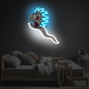 Shocked Rick Ghost LED Neon Acrylic Artwork