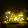 Shots Yellow Neon Sign