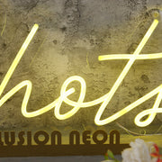 Shots Yellow Neon Sign