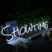 Show Time White Neon Sign