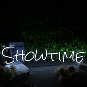 Show Time White Neon Sign