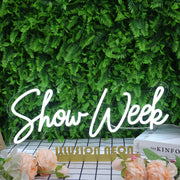 Show Week White Neon Sign