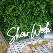 Show Week White Neon Sign