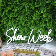 Show Week White Neon Sign