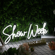 Show Week White Neon Sign