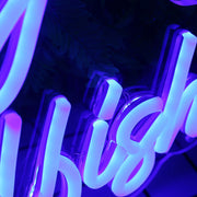 Shy So Selfish Blue Neon Sign