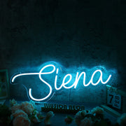 Siena Blue Name Neon Sign