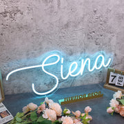 Siena Blue Name Neon Sign