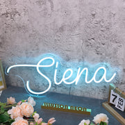 Siena Blue Name Neon Sign