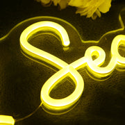 Sign 2 Seal Notary Yellow Neon Sign