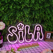 Sila Purple Neon Sign