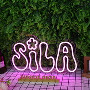 Sila Purple Neon Sign