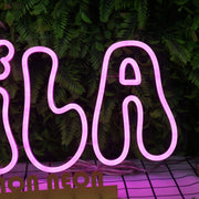 Sila Purple Neon Sign