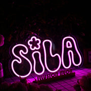 Sila Purple Neon Sign