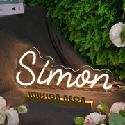 Simon Yellow Neon Sign