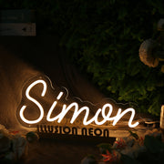 Simon Yellow Neon Sign