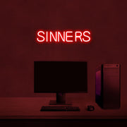 Sinners Neon Sign