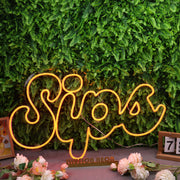 Sips Orange Neon Sign