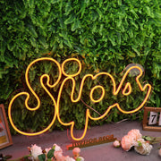 Sips Orange Neon Sign