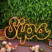 Sips Orange Neon Sign