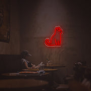 Sitting Cat LED Neon Sign