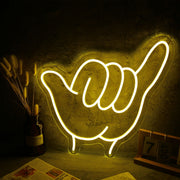 Six Gesture Neon Sign