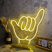 Six Gesture Neon Sign