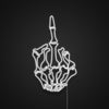 Skeleton Middle Finger Neon Sign