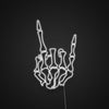 Skeleton Rock Hand Neon Sign