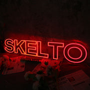 SKELTO Red Noen Sign