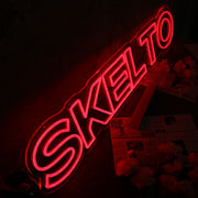 SKELTO Red Noen Sign