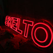 SKELTO Red Noen Sign